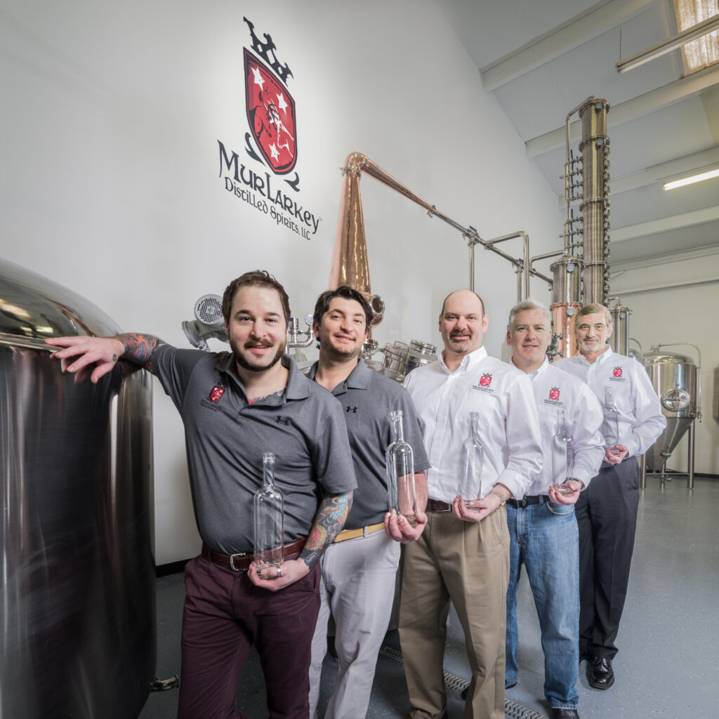 Ribbon cutting at Murlarkey Distilled Spirits
